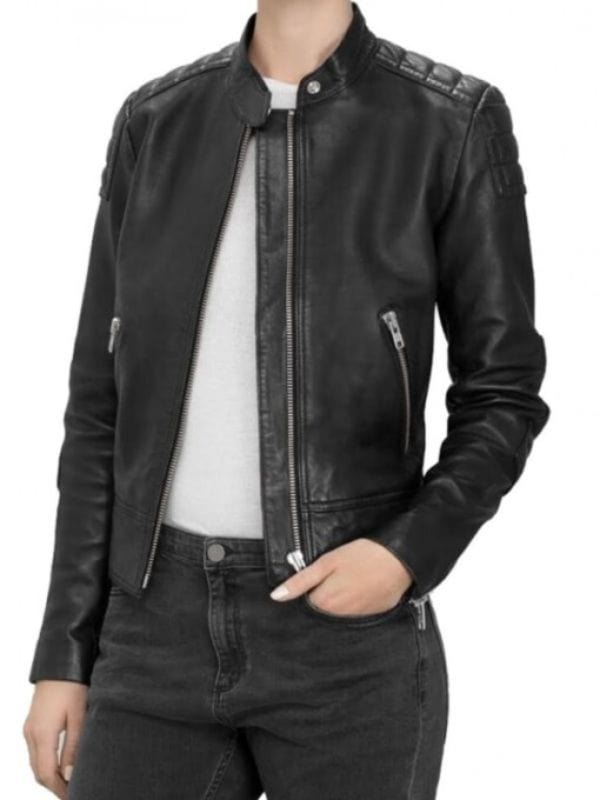 Doctor Who Clara Oswald Black Leather Jacket