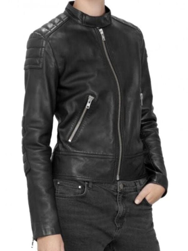 Doctor Who Clara Oswald Black Leather Jacket