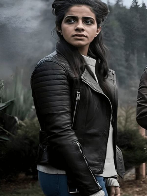 Doctor Who Mandip Gill Black Leather Jacket