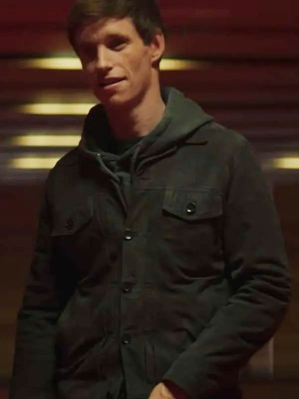Eddie Redmayne The Day Of The Jackal S01 Black Jacket