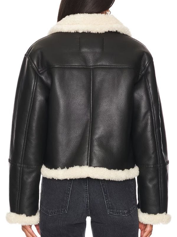 Elsbeth S02 Kaya Blanke Black Leather Jacket
