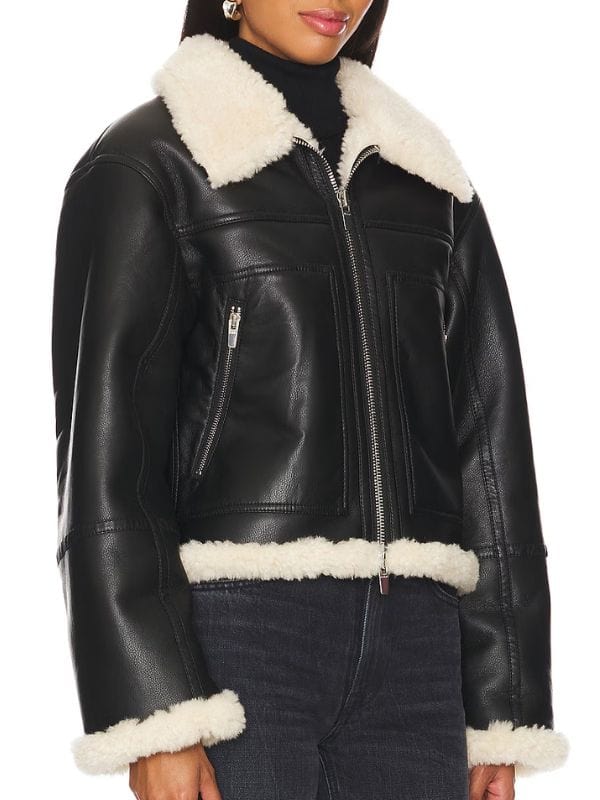 Elsbeth S02 Kaya Blanke Black Leather Jacket