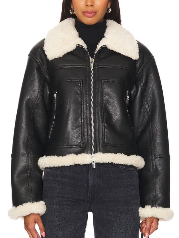 Elsbeth S02 Kaya Blanke Black Leather Jacket