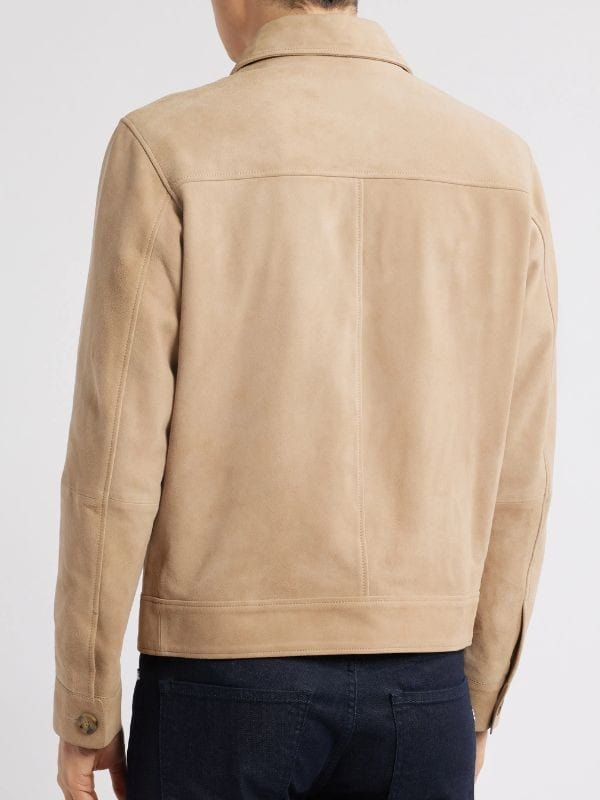 Elsbeth S02 Wendell Pierce Beige Suede Jacket