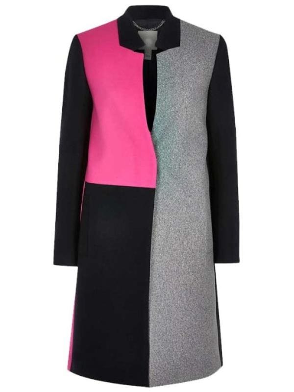 Emily In Paris Emily Cooper Colorblock Coat Lily Collins Emily In Paris Emily Cooper Colorblock Coat