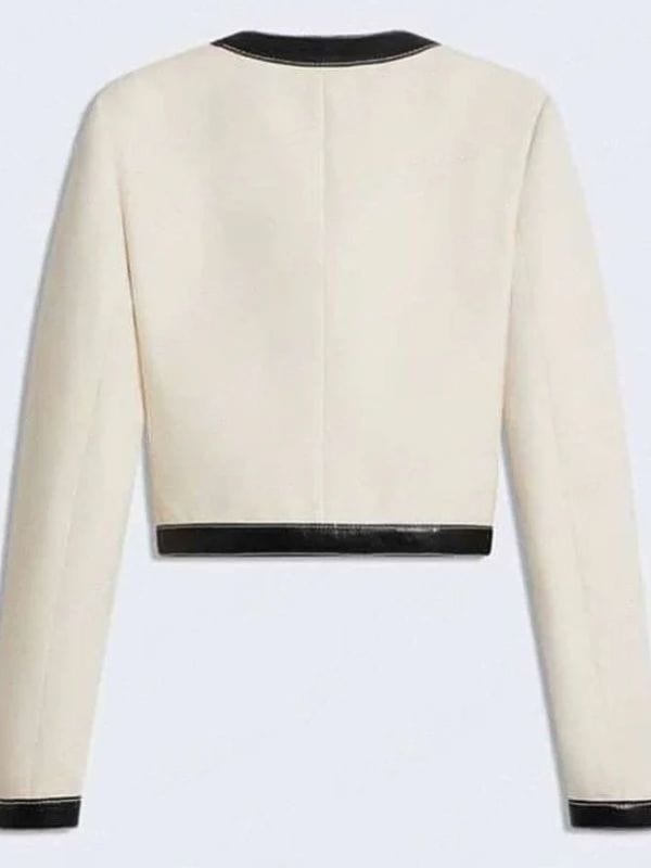 Emily In Paris S03 Camille Razat White Jacket