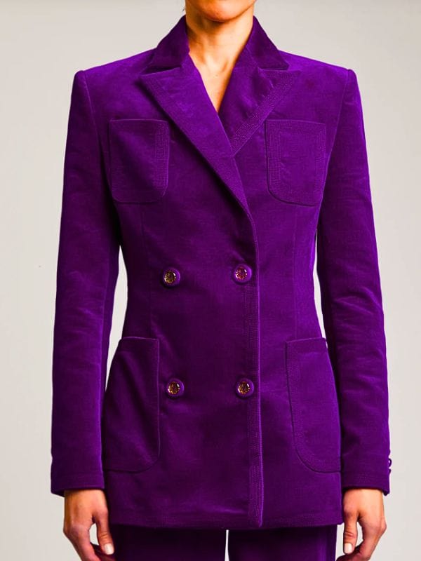 Emily In Paris S03 Sylvie Grateau Velvet Blazer Emily In Paris S03 Sylvie Grateau Velvet Blazer
