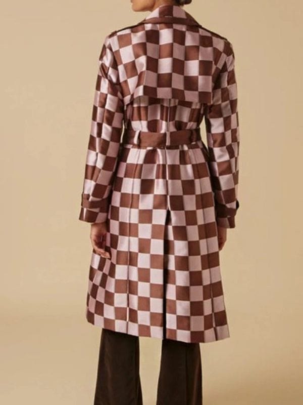 Emily Cooper Emily In Paris S04 Lily Collins Checked Coat