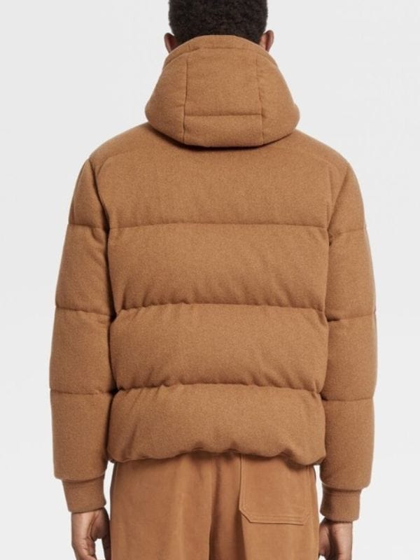 Emily In Paris S04 Lucas Bravo Brown Puffer Jacket