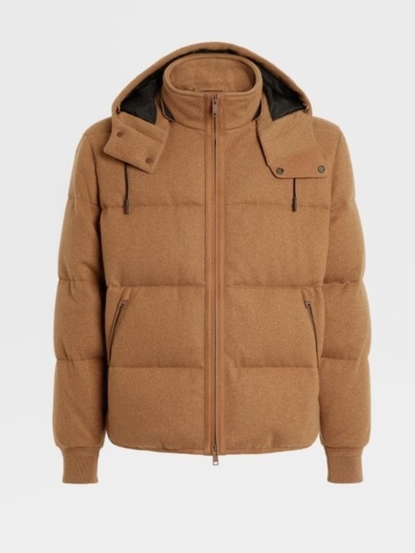 Emily In Paris S04 Lucas Bravo Brown Puffer Jacket