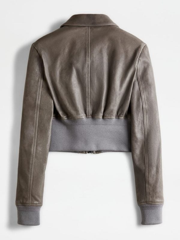 Emily In Paris S04 Sylvie Grateau Cropped Leather Jacket