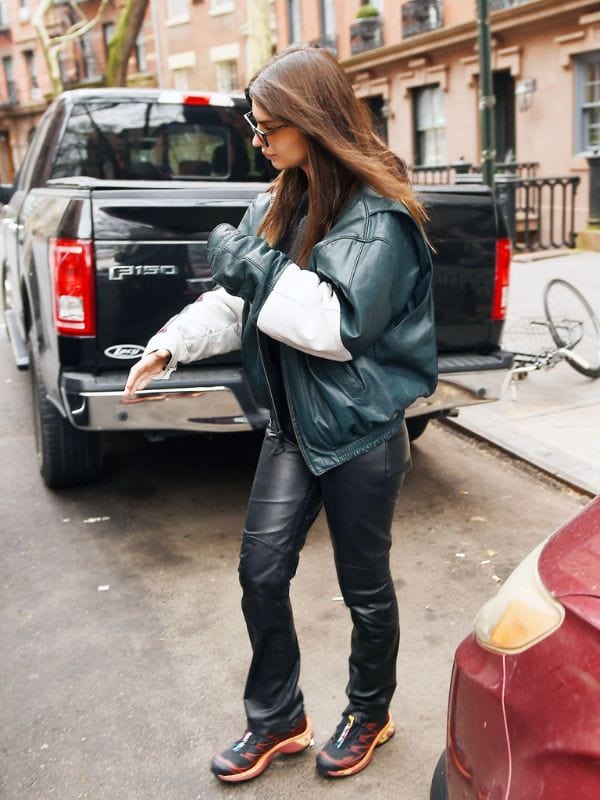 Emily Ratajkowski Keith Haring Leather Jacket