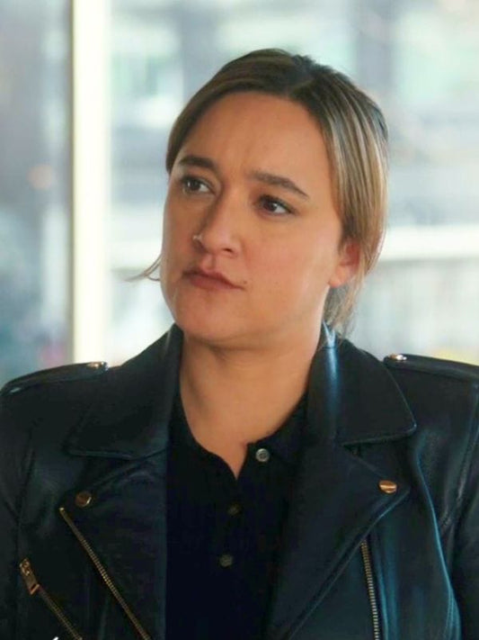 FBI Most Wanted S05 Hana Gibson Blue Leather Jacket