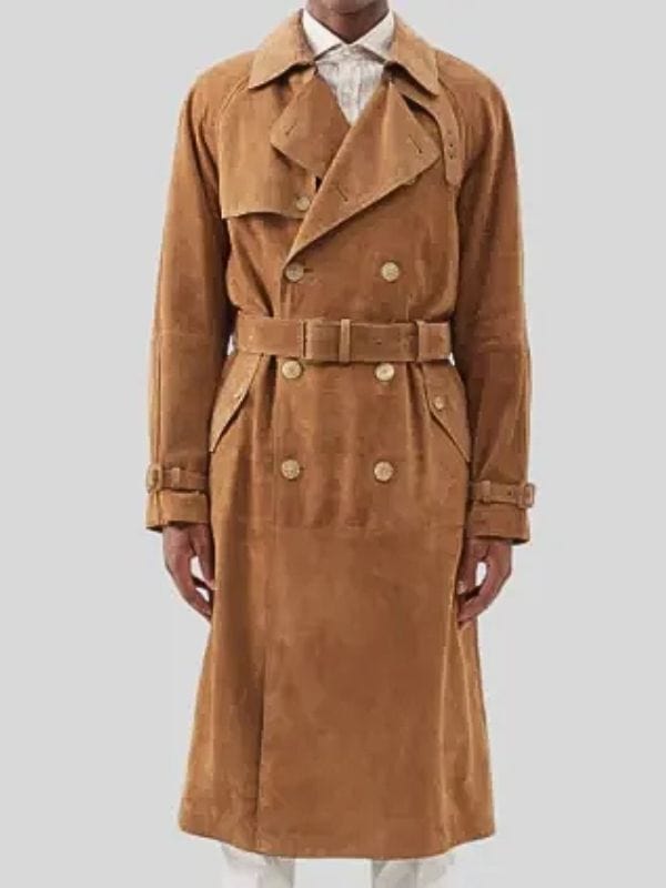 FBI Most Wanted S05 Nina Chase Suede Trench Coat