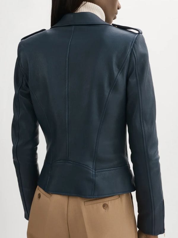 FBI Most Wanted S06 Hana Gibson Blue Leather Jacket