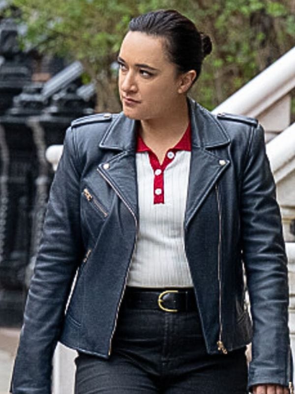 FBI Most Wanted S06 Hana Gibson Blue Leather Jacket