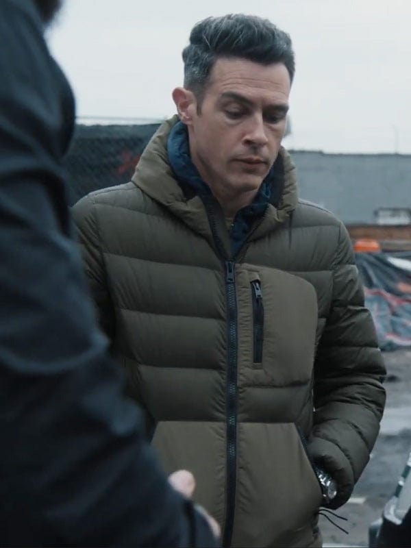 John Boyd FBI S06 Stuart Scola Green Puffer Jacket