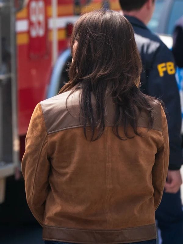 FBI S07 Missy Peregrym Brown Suede Jacket