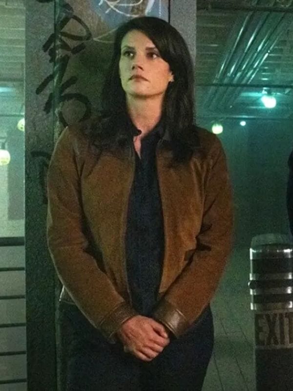 FBI S07 Missy Peregrym Brown Suede Jacket