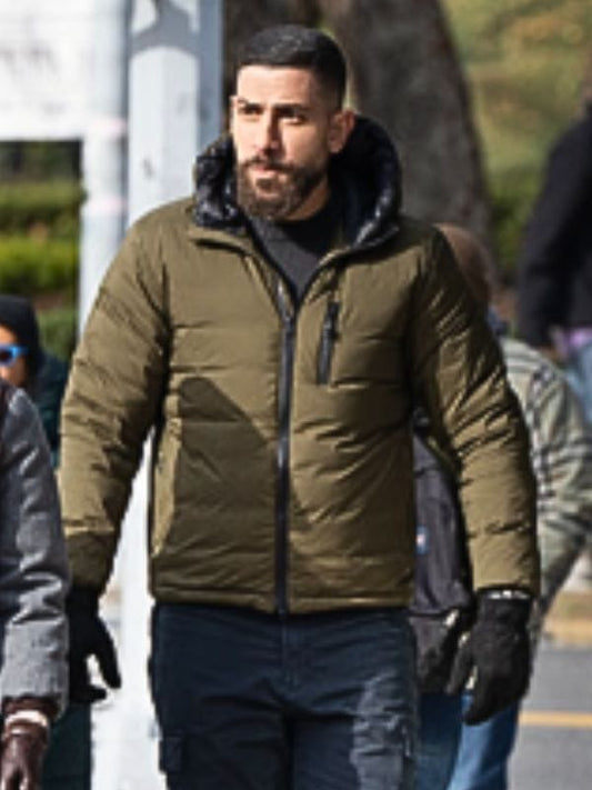 FBI S07 Omar Adom Green Hooded Jacket