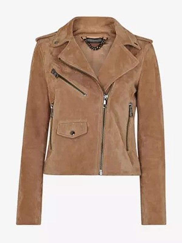 Fool Me Once Molly Sardana Brown Suede Jacket Fool Me Once Molly Sardana Brown Suede Jacket