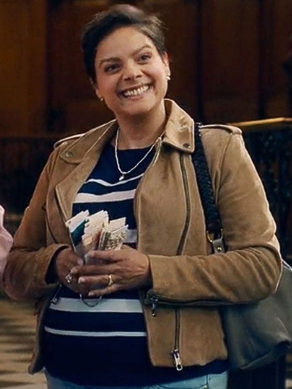 Fool Me Once Molly Sardana Brown Suede Jacket Fool Me Once Molly Sardana Brown Suede Jacket