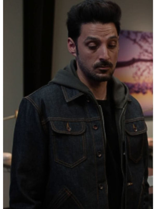 Found S02 Dhan Rana Black Denim Jacket