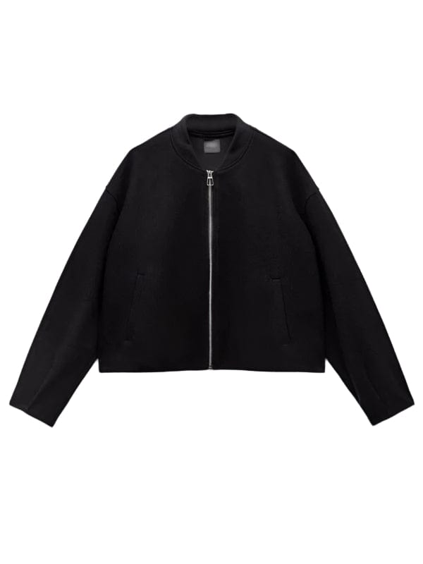 Found S02 Gabrielle Walsh Bomber Jacket Black