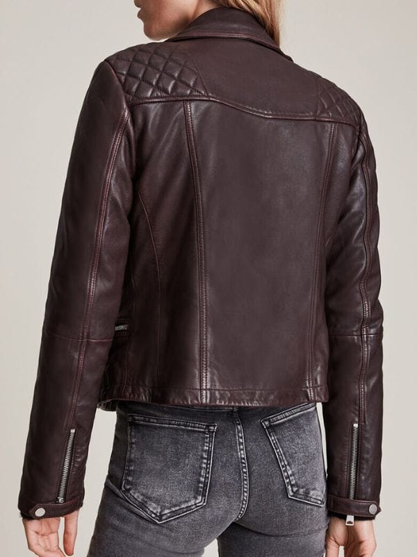 Found S02 Lacey Quinn Brown Leather Jacket Found S02 Lacey Quinn Brown Leather Jacket