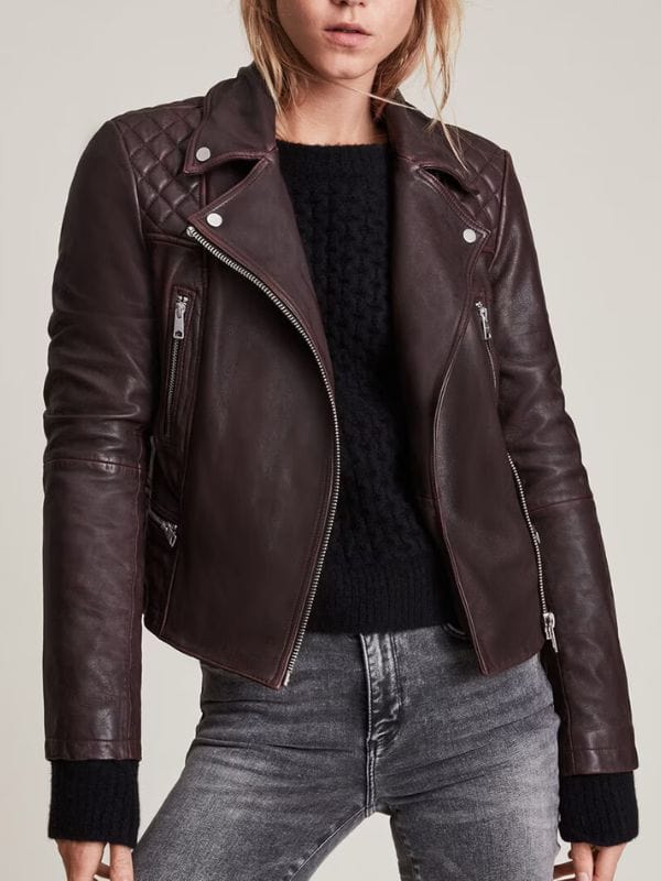 Found S02 Lacey Quinn Brown Leather Jacket Found S02 Lacey Quinn Brown Leather Jacket