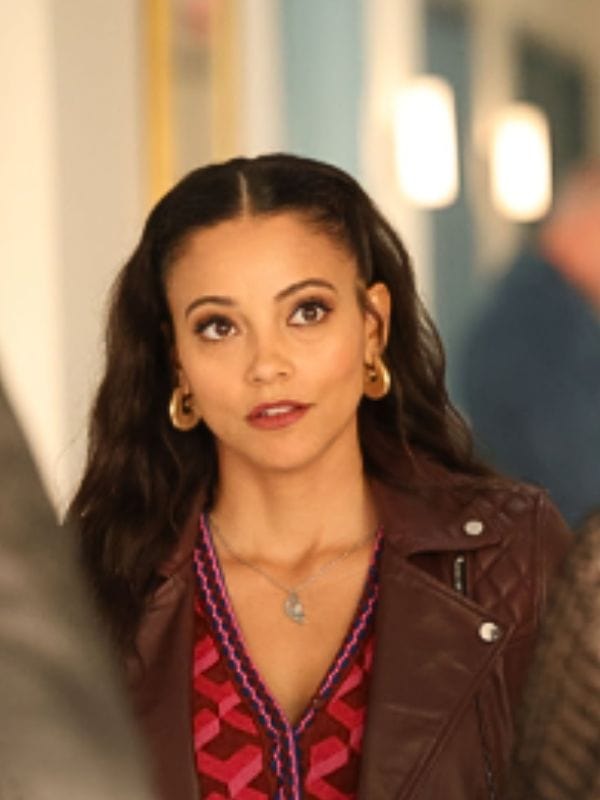 Found S02 Lacey Quinn Brown Leather Jacket Found S02 Lacey Quinn Brown Leather Jacket