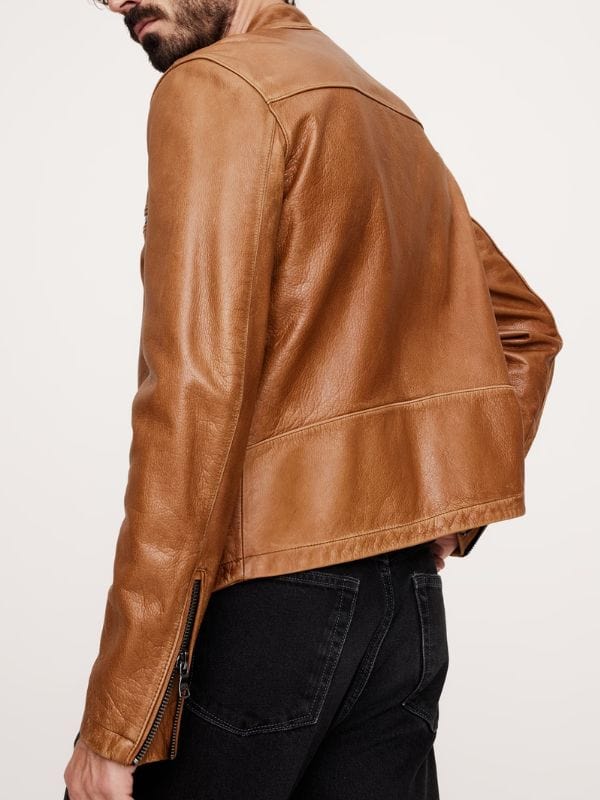 Found S02 Mark Trent Brown Leather Jacket