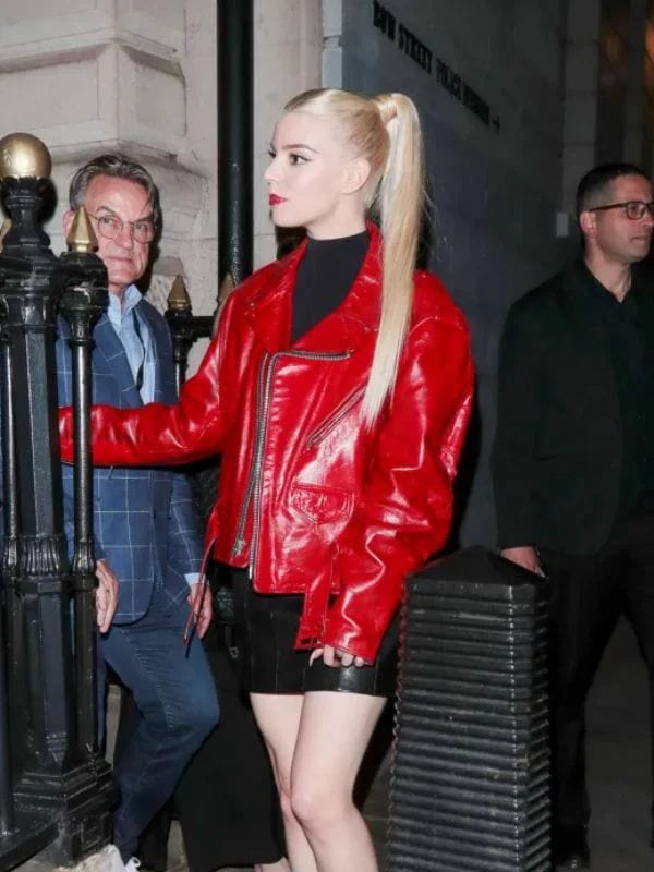 Furiosa A Mad Max Saga Premiere Anya Taylor-Joy Red Jacket