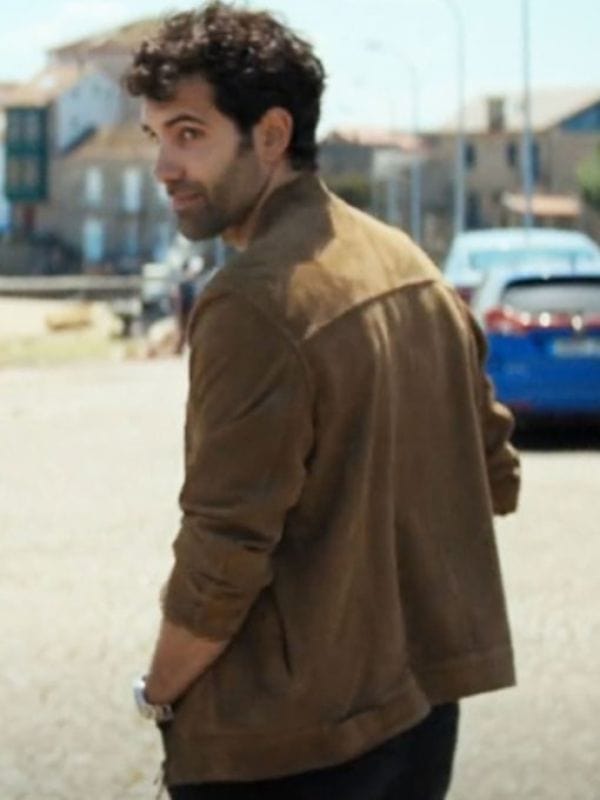 Gangs Of Galicia 2024 Tamar Novas Brown Suede Jacket Daniel Gangs Of Galicia 2024 Tamar Novas Brown Suede Jacket