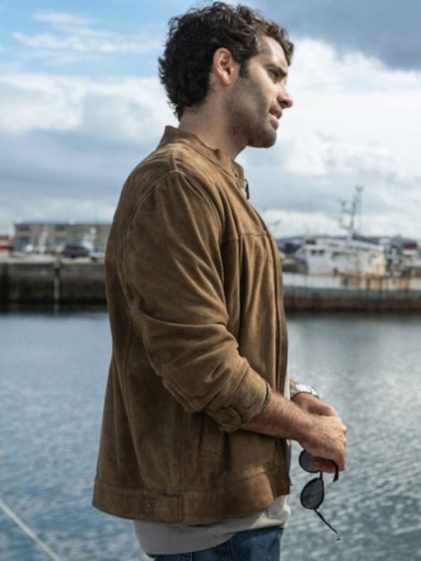 Gangs Of Galicia 2024 Tamar Novas Brown Suede Jacket Daniel Gangs Of Galicia 2024 Tamar Novas Brown Suede Jacket