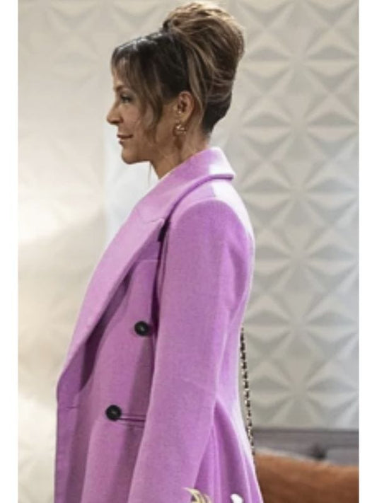 General Hospital 2025 Natalia Purple Coat