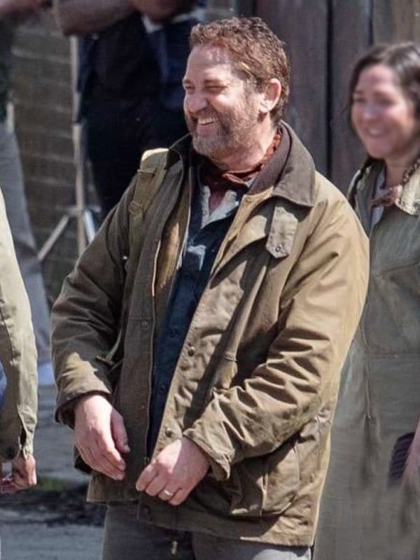 Gerard Butler Greenland Migration 2025 Green Jacket