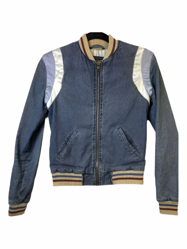 Gilmore Girls S04 Lauren Graham Denim Varsity Jacket Blue