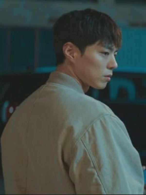 Good Boy S01 Park Bo-gum Denim Bomber Jacket