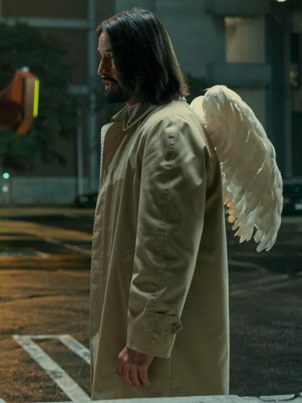 Good Fortune 2025 Keanu Reeves Beige Coat