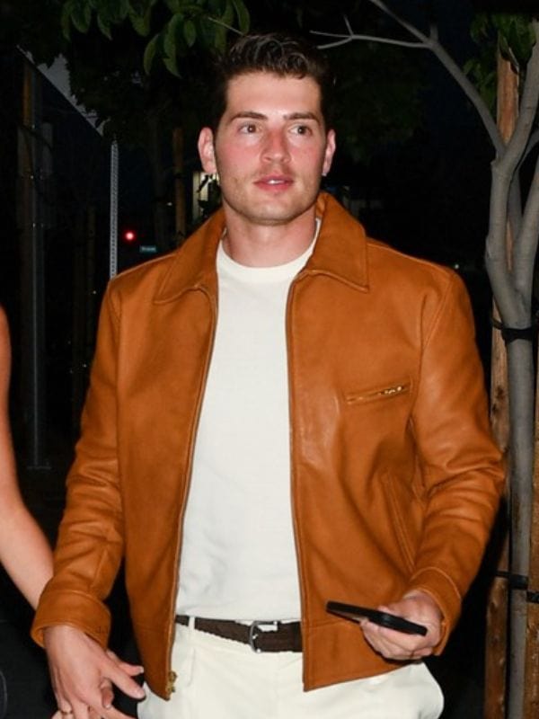 Gregg Sulkin Tan Classic Leather Jacket