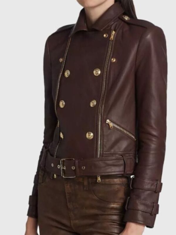 Hacks DJ Double Breasted Leather Jacket