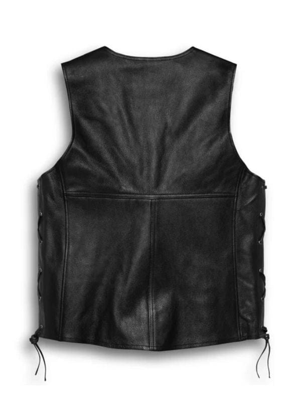 Harley-Davidson Tradition II Leather Vest Black