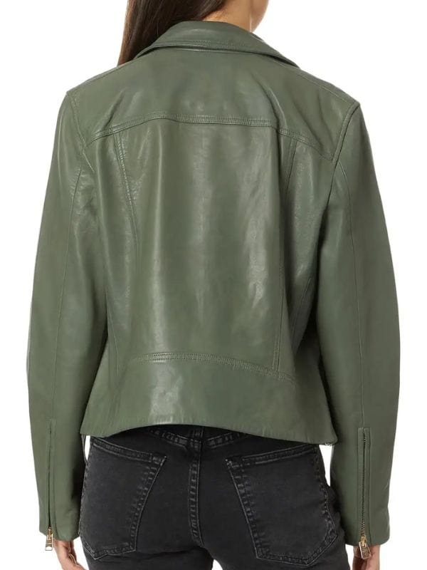 High Potential S01 Daphne Green Leather Jacket