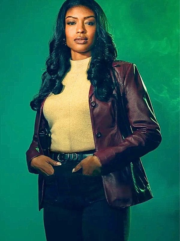High Potential S01 Javicia Leslie Leather Blazer Daphne High Potential S01 Javicia Leslie Leather Blazer