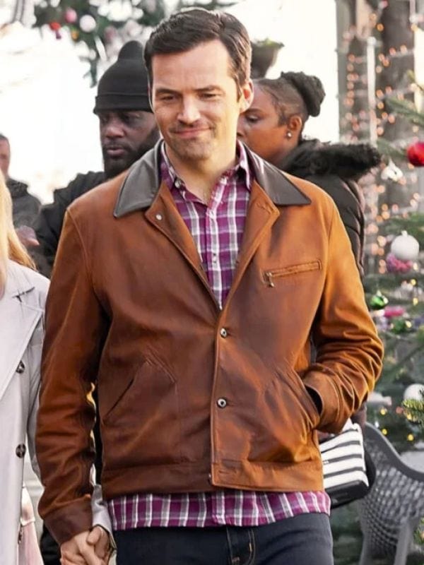 Ian Harding Our Little Secret 2024 Brown Jacket
