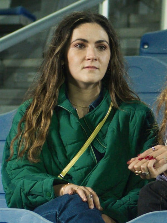 Isabelle Fuhrman Wish You Were Here 2025 Green Jacket