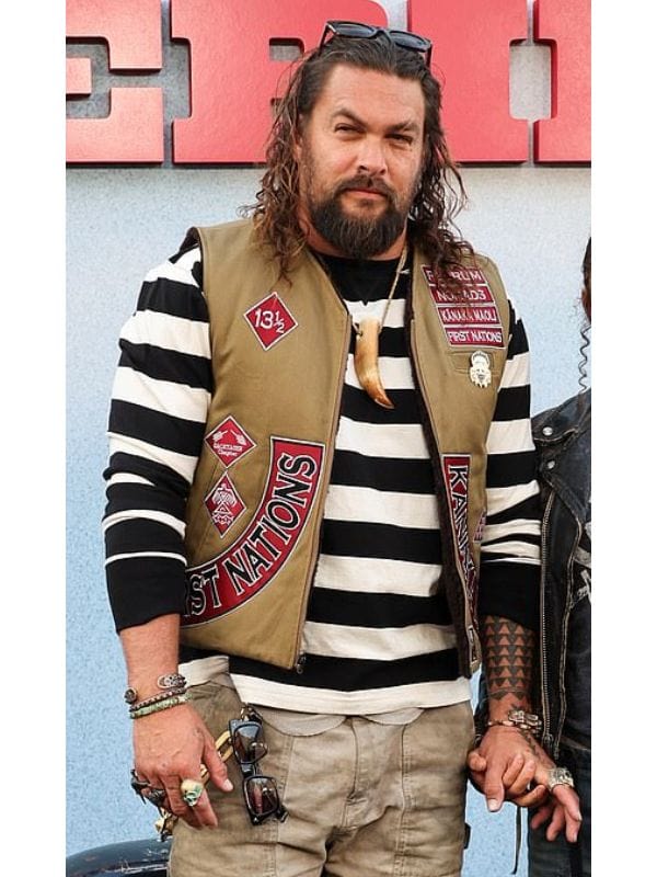 Jason Momoa The Bikeriders 2024 Premiere Vest – Winter Whirl