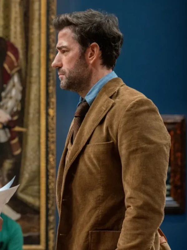 John Krasinski Fountain of Youth 2025 Brown Blazer
