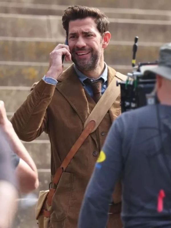 John Krasinski Fountain of Youth 2025 Brown Blazer